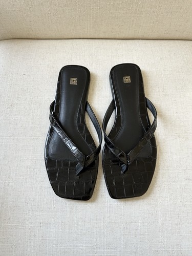 Toteme black croc - toteme, leather