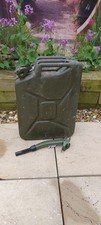 Military Petrol Can Stamped 1976 With New Detatchable  Working Nozzle. Jerry Can