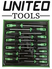 Magnetic TORX Screwdriver Set 12pc Star Tork Tool Set T6 - T45 Torx Drive Hex