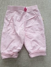 Baby Pink Cotton Jogger Trousers Size 3-6 Months Debenhams Babble Boom Worn once