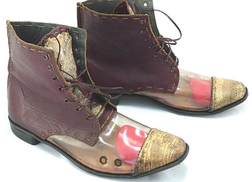 Transparent art shoes boots - transparent,