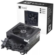 Black 500W Desktop PC Power Supply ATX Computer PSU 500 Watt 6x SATA 12CM Fan UK