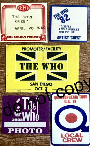 The who backstage pass - who,