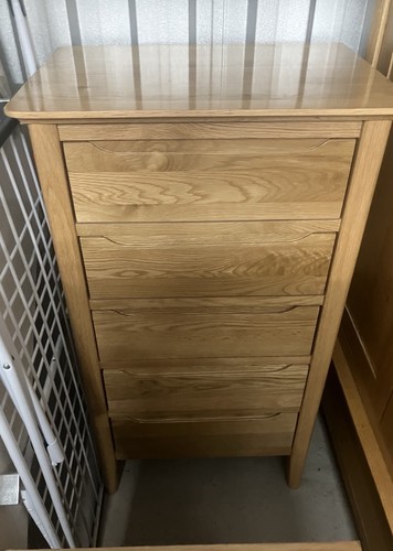 Oak furnitureland tallboy - oak,