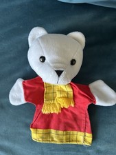 Rupert Bear Collectable Vintage Childrens Hand Puppet Soft Plush Toy