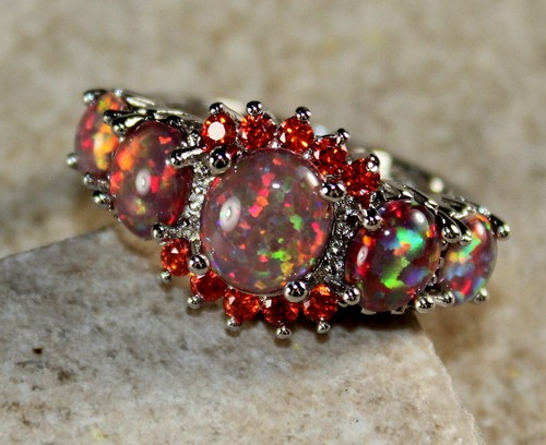 Silver elegant orange fire - orange,