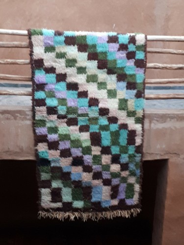 Vintage boucherouite rag - rag, rug