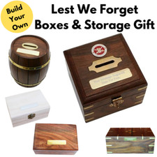 Lest We Forget Wooden Boxes