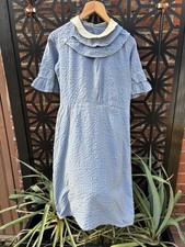 vintage 1940s Cheesecloth Uniform ? Dress Damaged Xs
