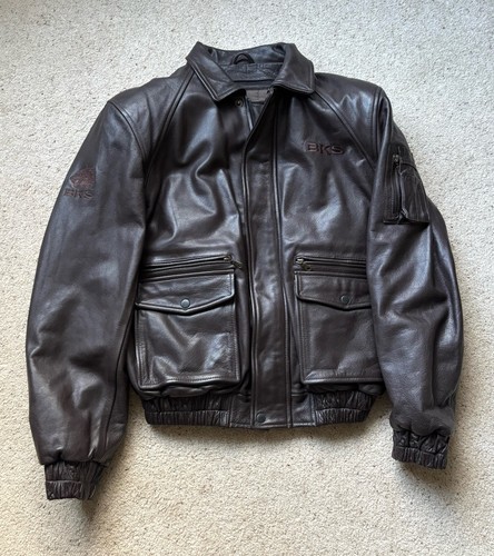 Bks brown leather flight style - bks,