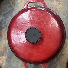 Molten Red Color  Enamel Cast