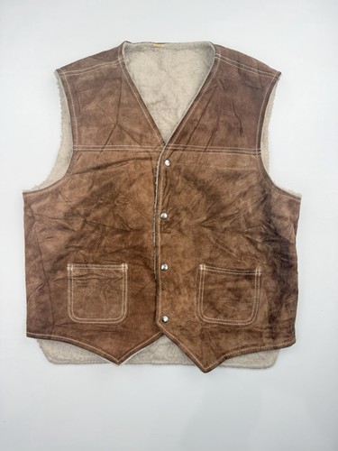Vintage men brown - brown, genuine