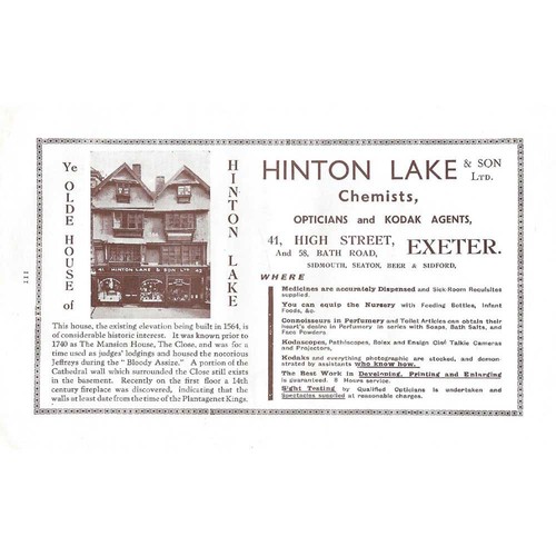 Exeter hinton lake chemist - lake,