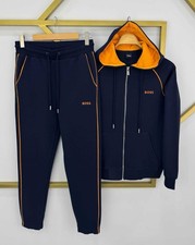 Hugo Boss Navy And Orange Tracksuit in multiple sizes