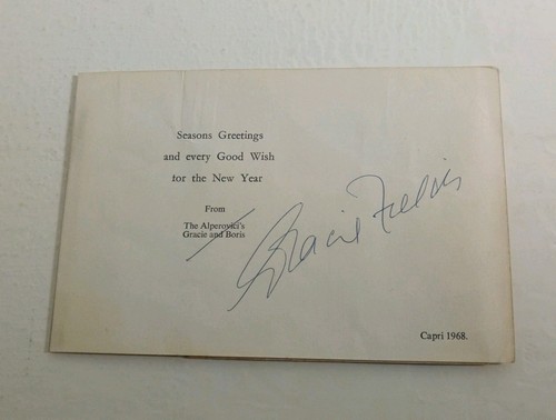 Gracie fields signed - fields,