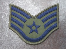 Staff Sergeant Subdued Rank Insignia USAF Military Cloth Patch Badge (L3M)