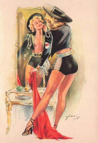 Risque woman matador - in,