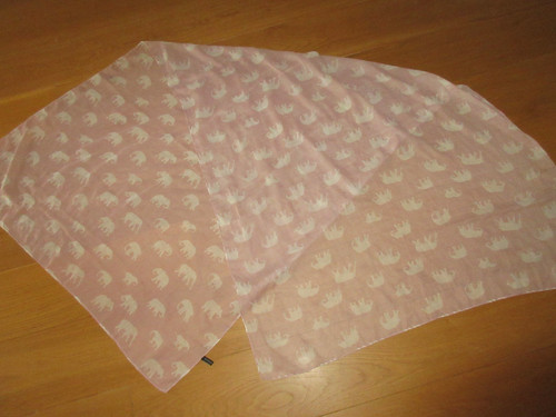 Pink white elephants large - pink,