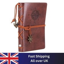 Vintage leather bound diary - leather,