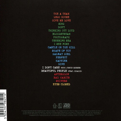Sheeran x new cd - +-=%x,