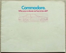 OPEL COMMODORE COUPE & SALOON Car Sales Brochure c1968