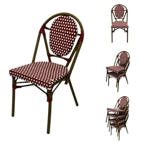 Red paris bistro chairs - red,