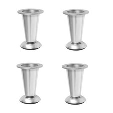 Sofa Legs Chrome Feet Plinth Beds Cabinets Cupboard Furniture pack of 4 pcs