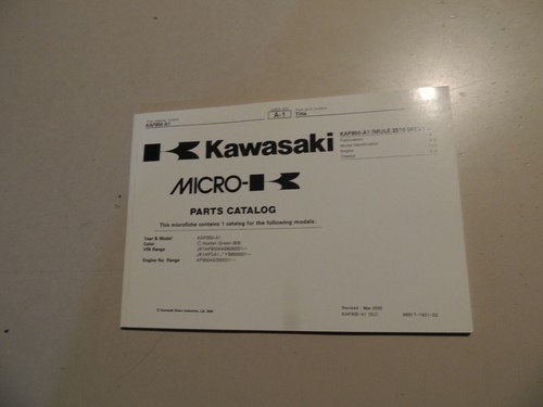 2000 parts catalogue kawasaki - parts,