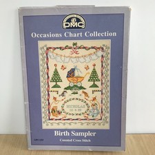 DMC Occasions Counted Cross Stitch Chart - Birth Sampler Baby Arrival PC155