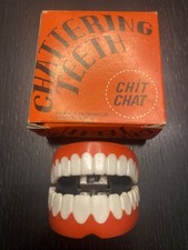 1970s Chattering Teeth In Box Bourses Of Harlesden Ltd Joke Collectable O995