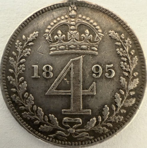 1895 victoria maundy fourpence - 1895,