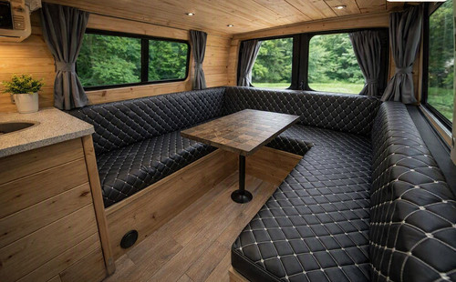 Diamond stitch custom camper - custom,