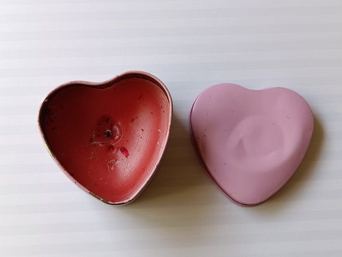 Handmade heart shaped pink soy - pink,