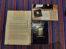 Treasures Of Tutankhamun Staffa Scotland 23k Gold Stamp NEPHTYS MUMIENS...
