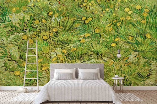 Van gogh field - van, dandelions