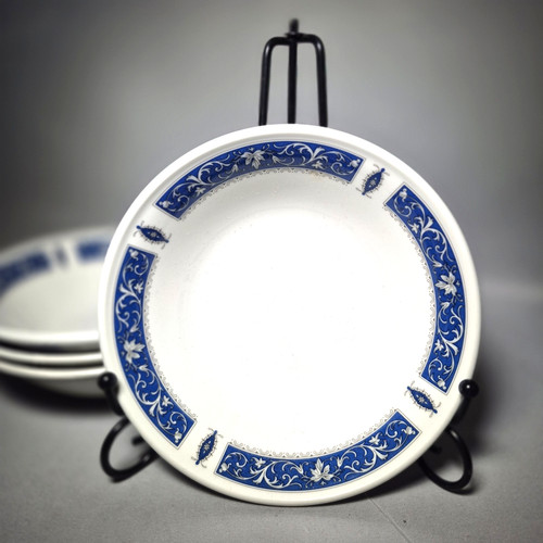 Royal doulton steelite blue - 4x,
