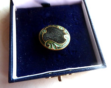 Antique French Green Velvet