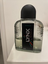 Vintage Lynx Africa Aftershave 100ml Rare Splash On Retired Bottle 90’s Boxed