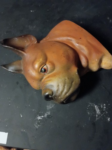 Vintage ceramic glazed pug - vintage, pup
