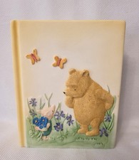 Classic Pooh Border Fine Arts A0672 Pooh Money Bank Book Shaped Winnie The Pooh