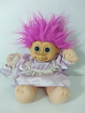 Vintage Russ Troll Doll  toy Pink Hair 12" collectable 
