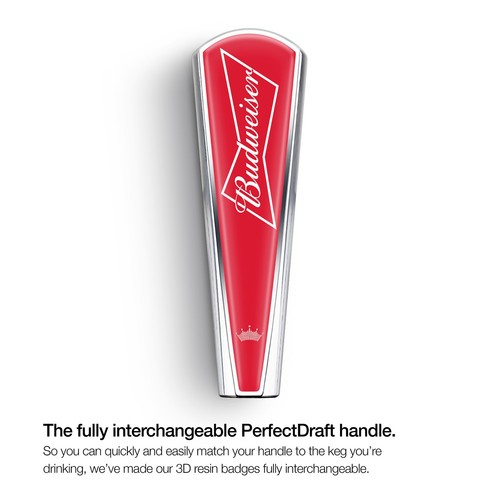 Perfectdraft budweiser handle - budweiser,