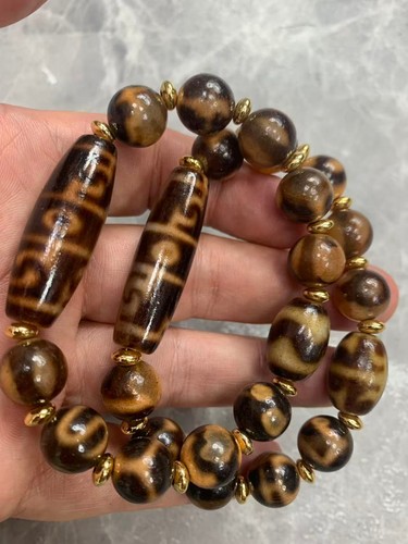 2pcs tibetan agate prayer - 2pcs, dzi