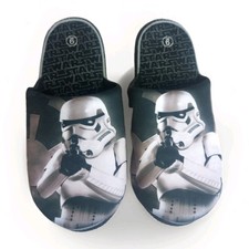 Star Wars Black Stormtrooper Empire Slippers House Shoes | Mens / Unisex Size 9L