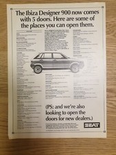Seat Ibiza  mk1 advert  from