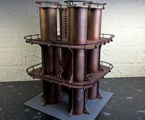 Quad silos scenery table top