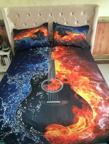 Blue music guitar zhub674 - 3d,