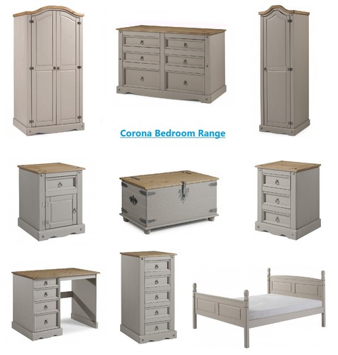 Corona bedroom furniture grey - bedroom,
