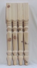 Rustic solid pine table legs - table,
