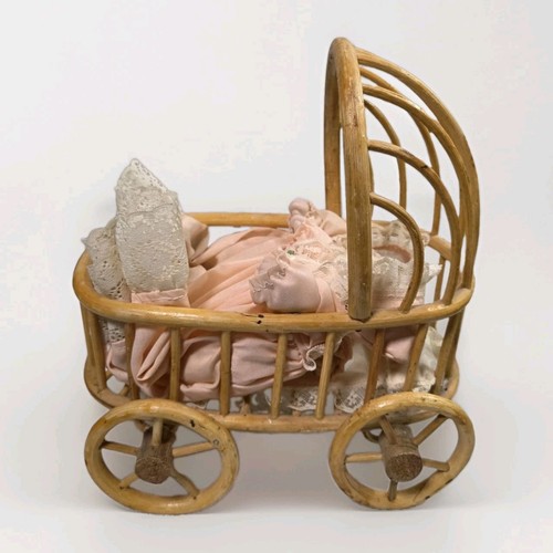 Vintage wicker rattan - vintage, doll